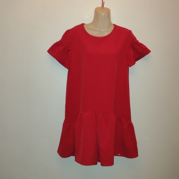 Mayoral girls red dress. - Picture 2 of 5